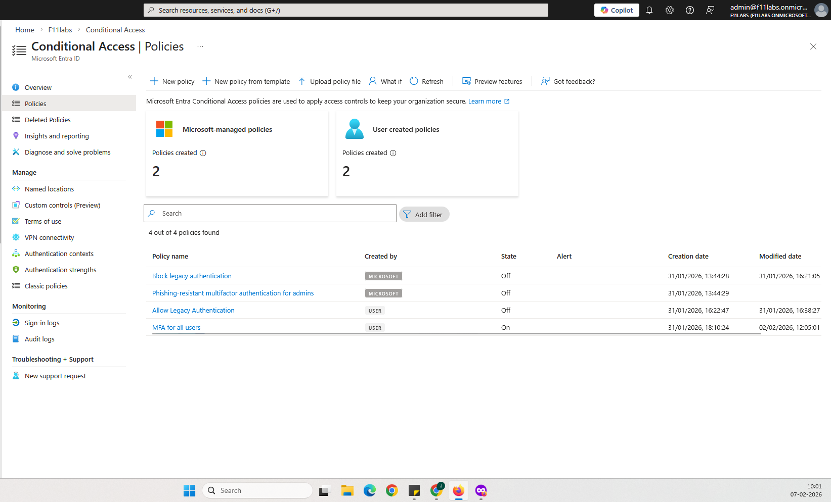 Microsoft 365 identity security lab