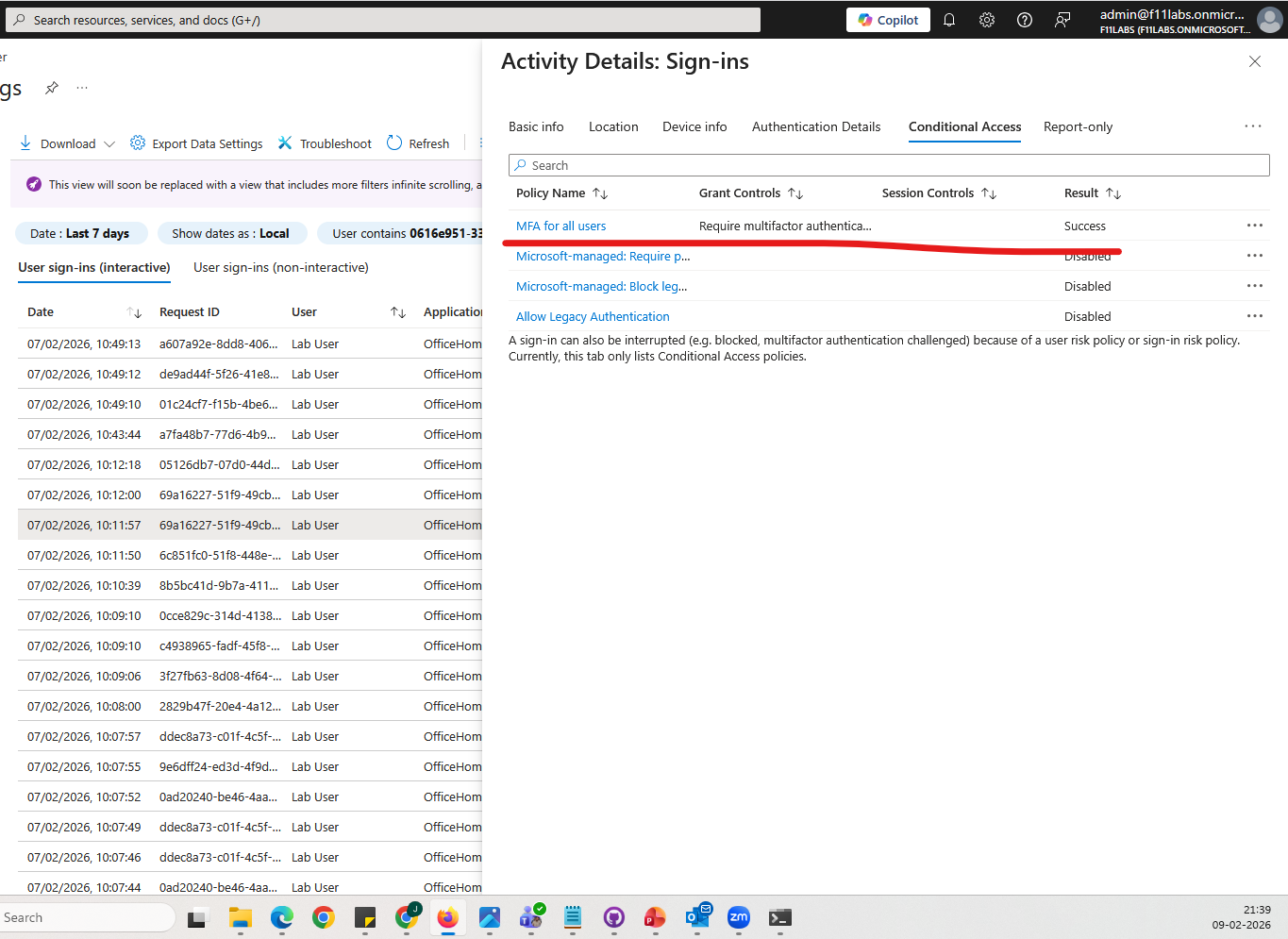 Microsoft 365 identity security lab