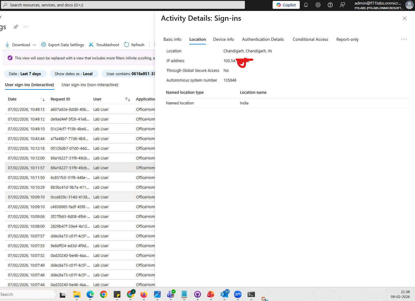 Microsoft 365 identity security lab